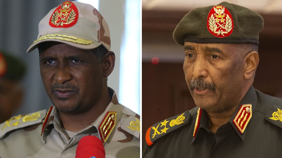 Sudans waring generals